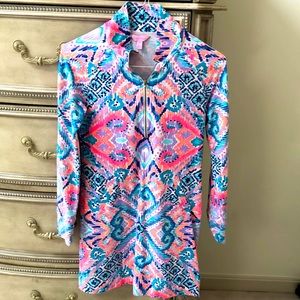 Lily Pulitzer womens SPF 50 half zip dress